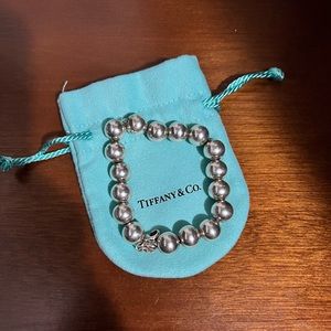 Tiffany & Co Beaded Silver Bracelet